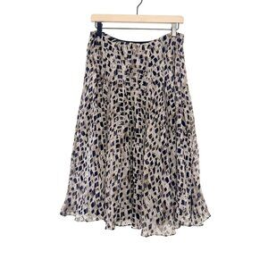 Jones New York Collection Womens Miidi Skirt Black & Beige Geometric Size 6